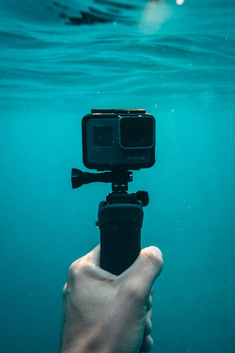 Scuba diver demonstrating proper diving etiquette in Okinawa